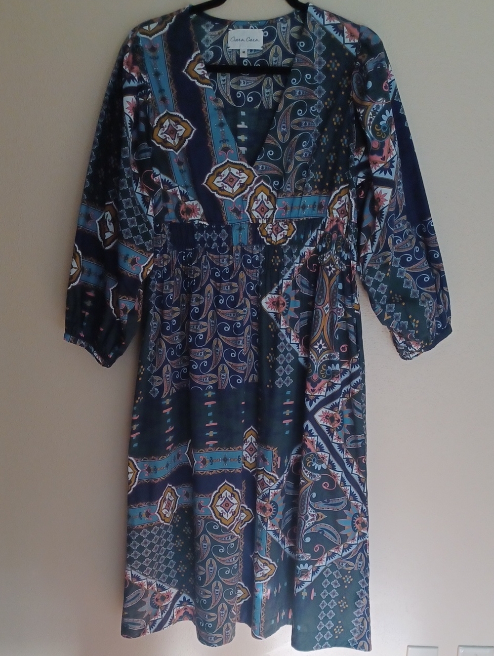 Cara Cara Ginger Midi Dress SZ M Boho Paisley NWOT